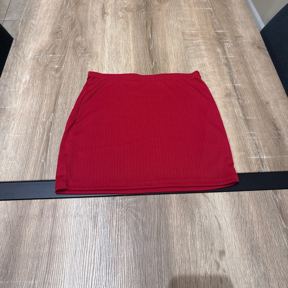 SHEIN Vibrant Red Pencil Skirt
